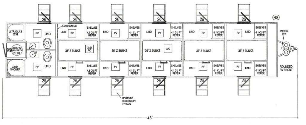 45 BHT 10Z 2 Full Bath Customer Floor Plan 2